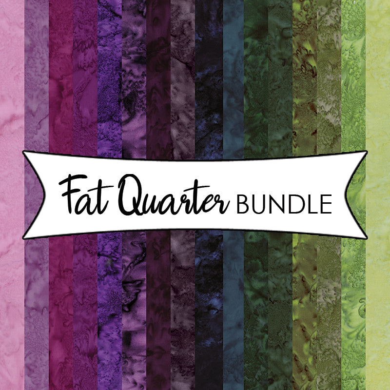 Expressions Batiks Hand-Dyes Twilight Grove Fat Quarter Bundle from Riley Blake