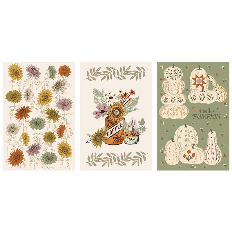 Windfall Set of 3 Tea Towels