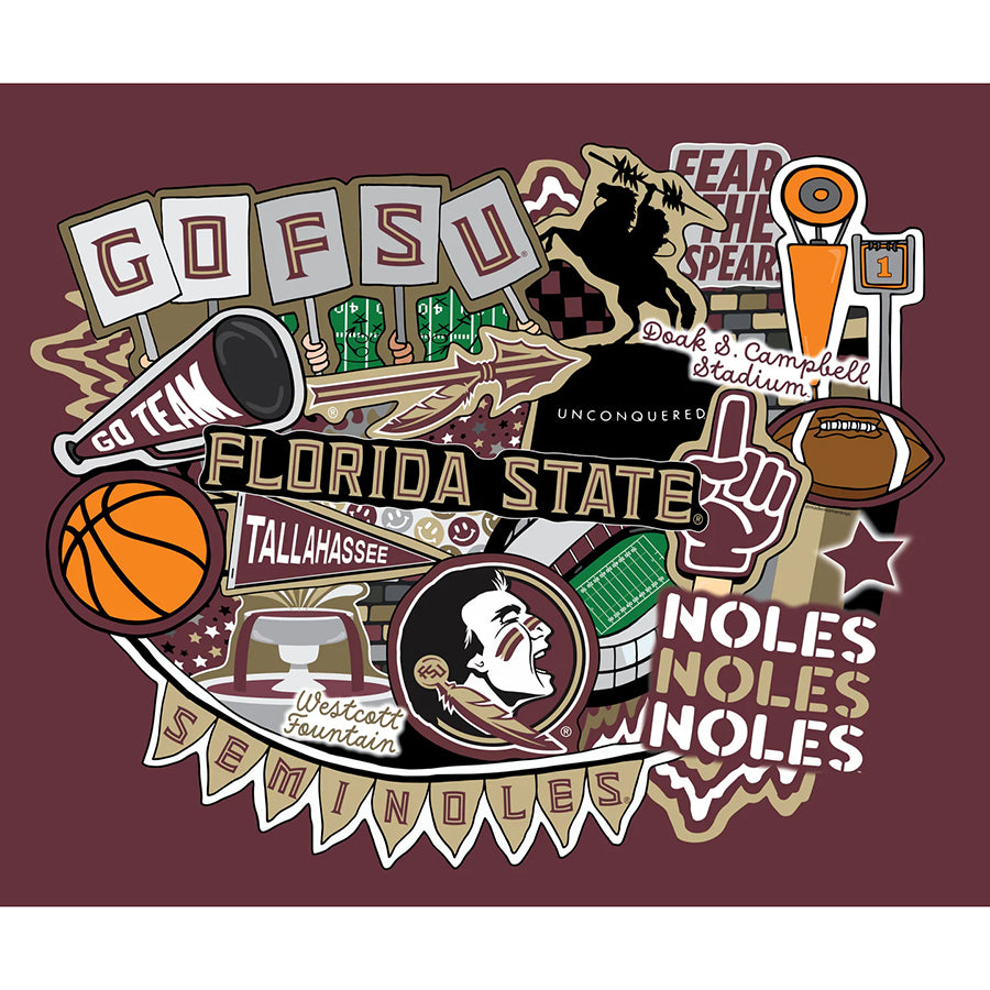 College Fabrics Florida State 36" Doodle Panel
