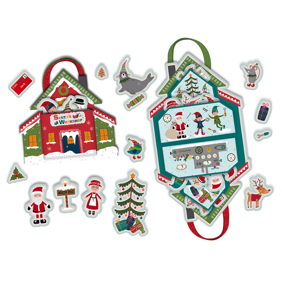 Santa's Workshop 36" X 69" Felt Activity Panel by Jennifer Long for Riley Blake