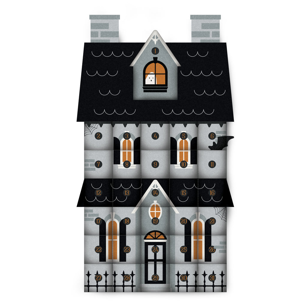 Frank & Friends 28 ¼" X 68 ½" Haunted House Countdown Felt Panel Multi