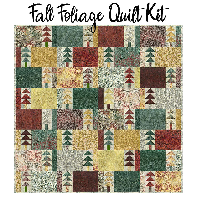 Fall Foliage Quilt Kit with Changes in Seasons from Banyan Batiks