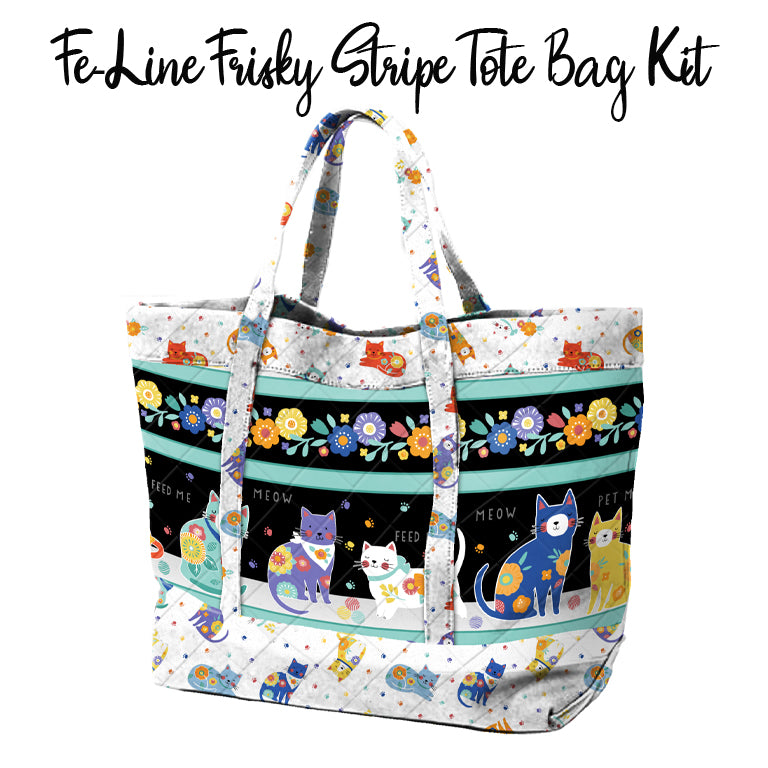 Fe-Line Frisky Stripe Tote Bag Kit from Wilmington