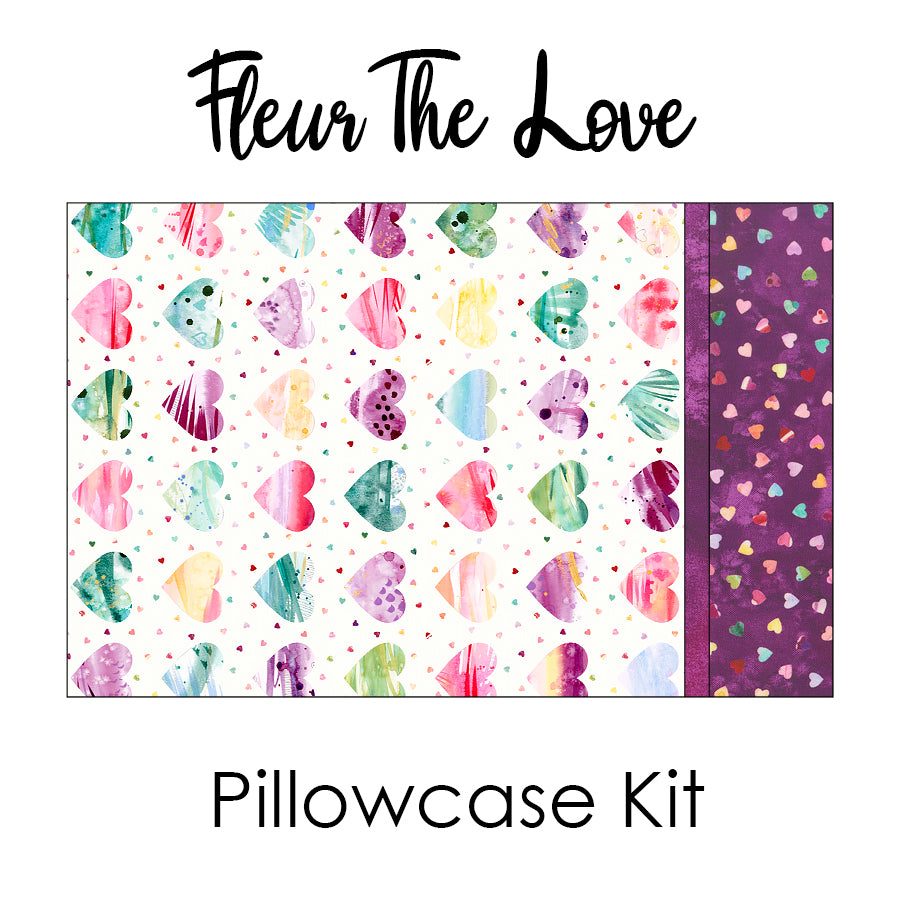 Fleur The Love Pillowcase Kit from Moda