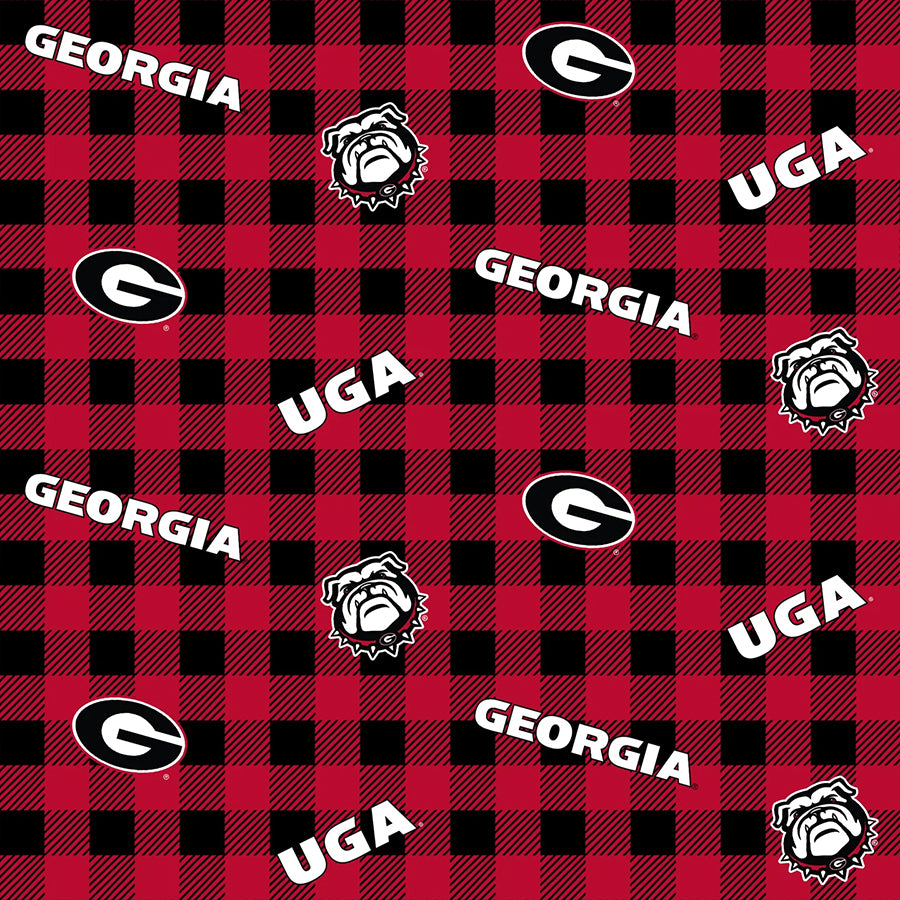 College Fabrics Georgia Buffalo Plaid