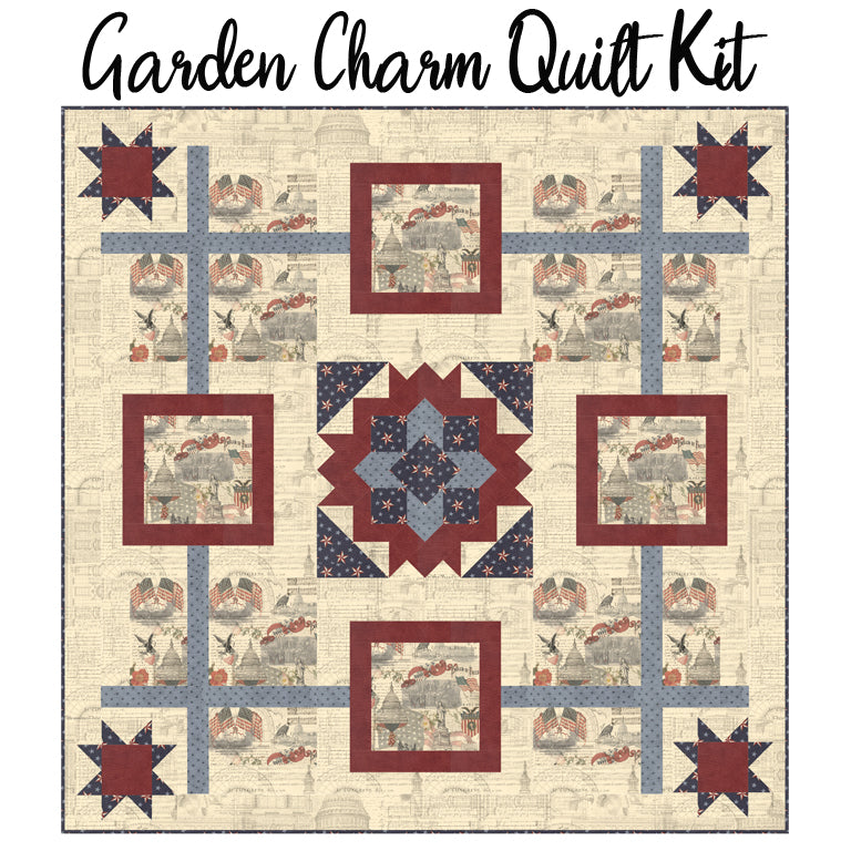 Garden Charm Quilt Kit with America 250 Years from Moda