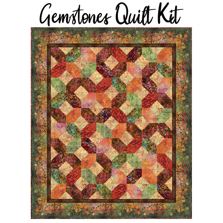 Gemstones Quilt Kit with Evanescence from In The Beginning