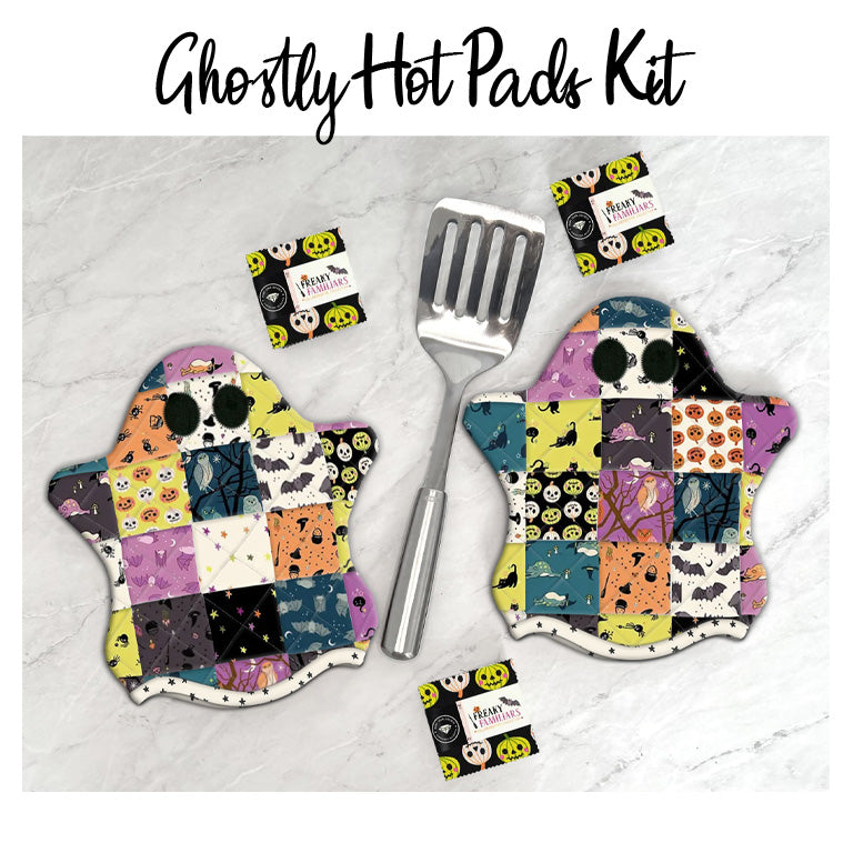 Ghostly Hot Pads Kit with Freaky Familiars from Ruby Star Society