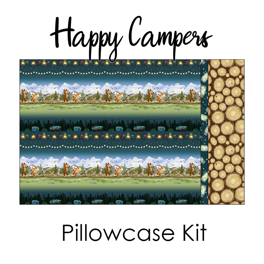 Happy Campers Pillowcase Kit from Henry Glass