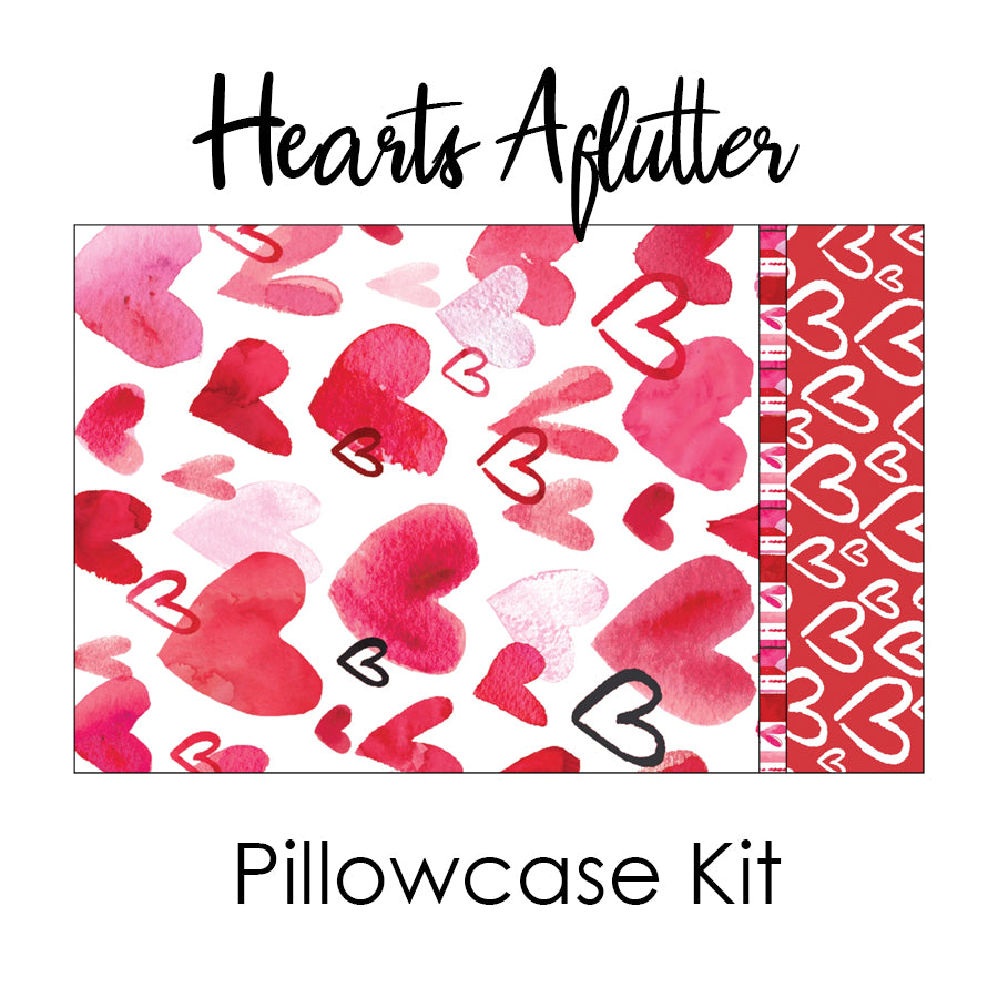 True Love - Hearts Aflutter - Pillowcase Kit from 3 Wishes