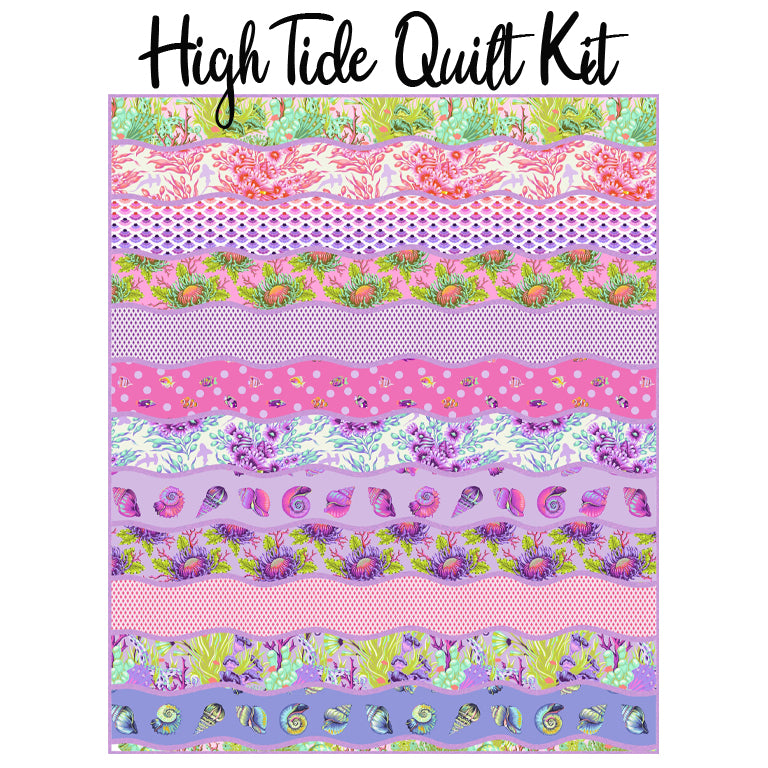 High Tide Quilt Kit with Floral Reef from Free Spirit