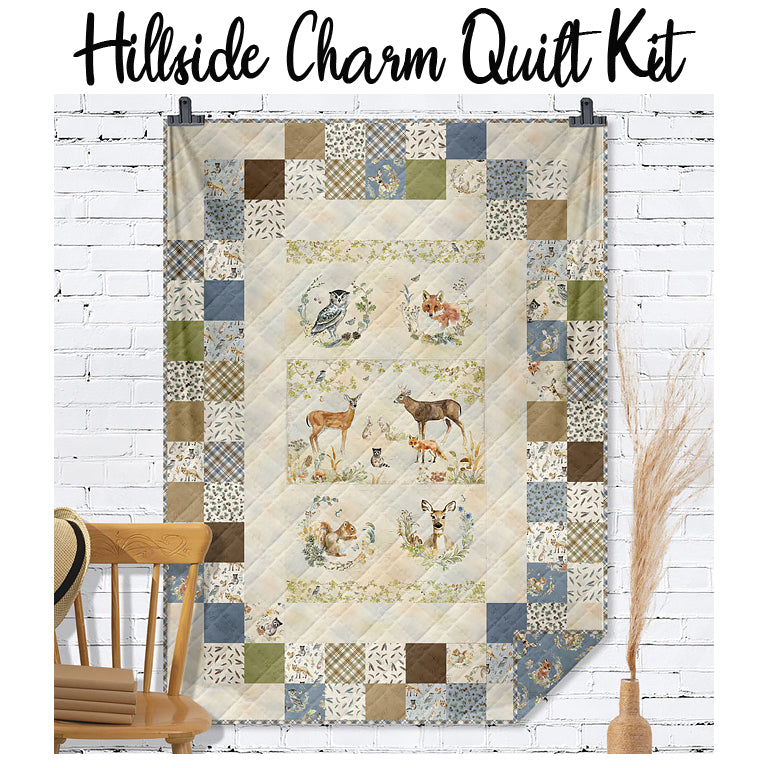 Hillside Charm Quilt Kit with Wildwood from Clothworks