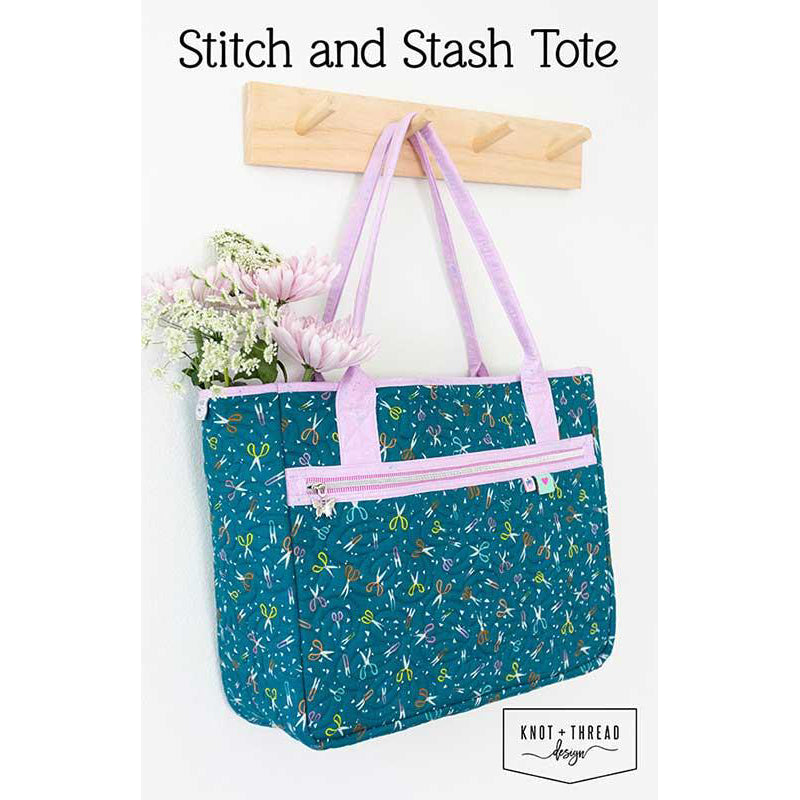 Stitch & Stash Tote Bag Pattern by Knot & Thread Design