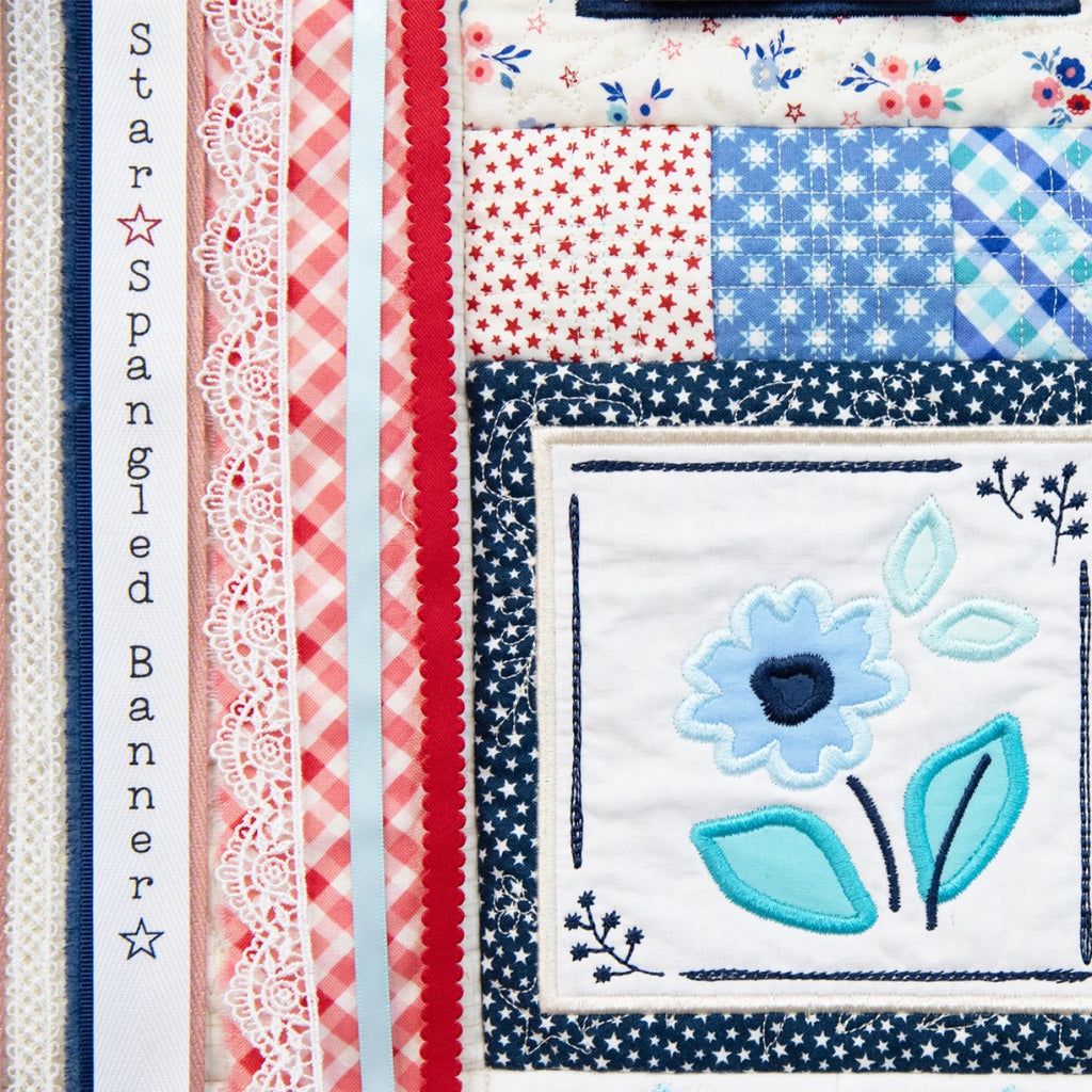 Star-Spangled Beauty Boxed Ladder Quilt Kit by Kimberbell for Maywood Studio