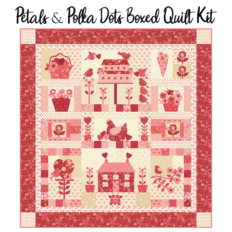 Petals & Polka Dots Boxed Quilt Kit from Moda