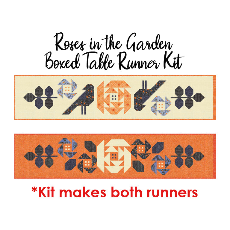 Roses in the Garden Boxed Table Runner Kit with Coven from Moda