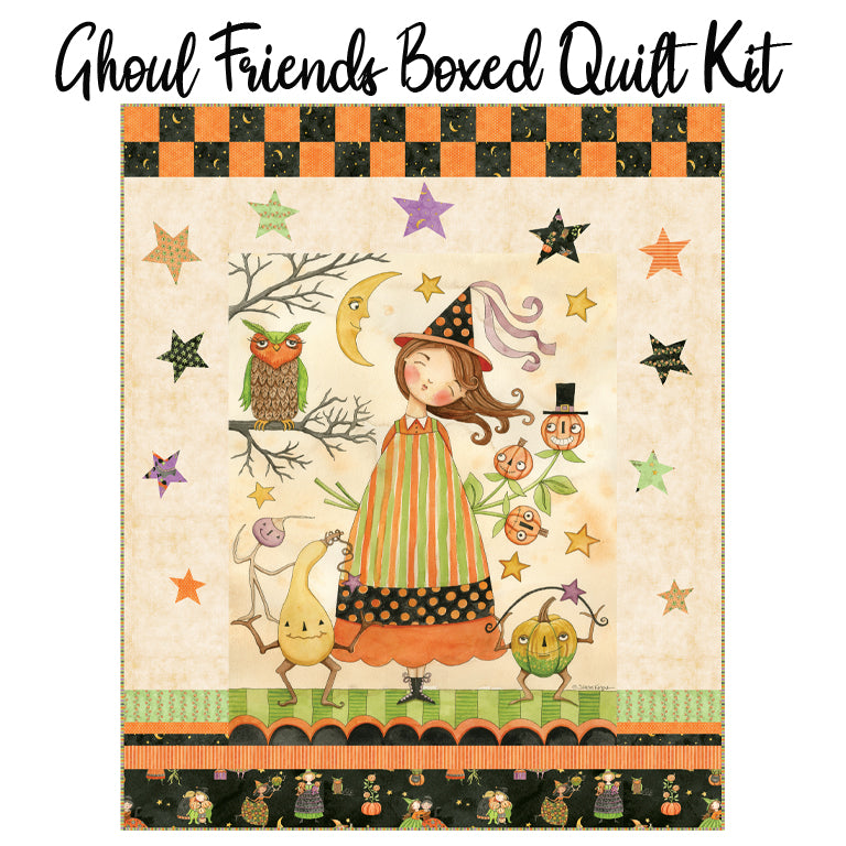 Ghoul Friends Boxed Quilt Kit from Riley Blake