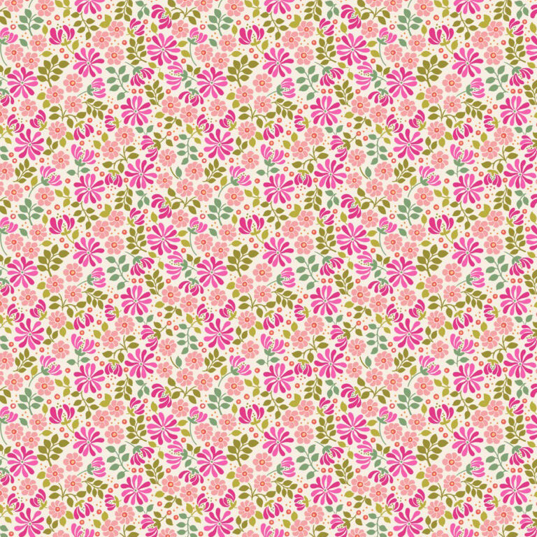 Boho Blooms Floral Burst Pink/Green