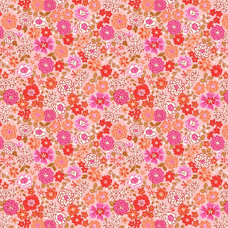 Boho Blooms Main Pink/Peach