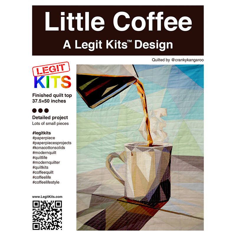 Little Coffee Foundation Paper Pieced Quilt Pattern by Legit Kits Design