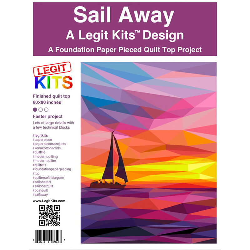 Sail Away Foundation Paper Pieced Quilt Pattern by Legit Kits Design