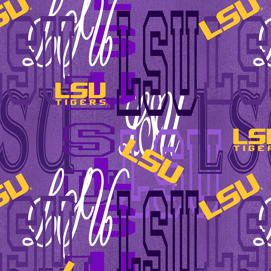 College Fabrics Louisiana State Letters