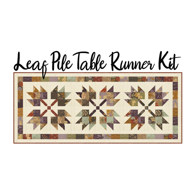 Leaf Pile Table Runner Kit with Windfall from Moda