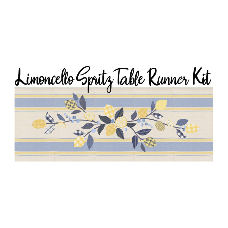 Limoncello Spritz Table Runner Kit with Summer Solstice from Moda