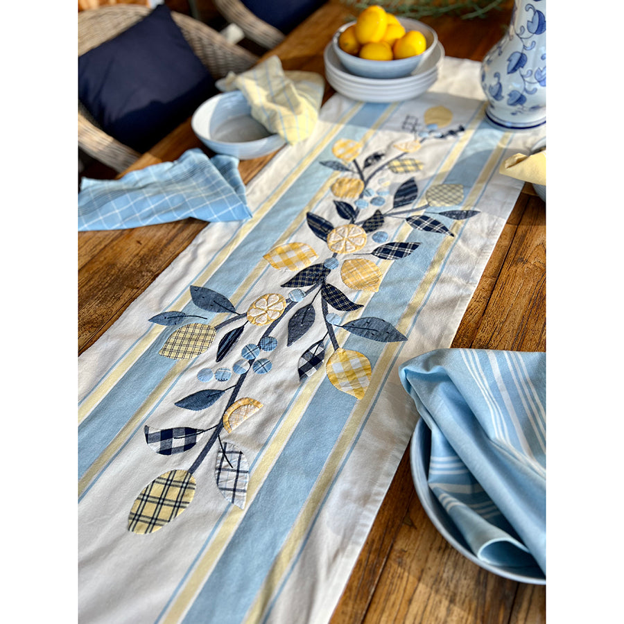 Limoncello Spritz Table Runner Kit with Summer Solstice from Moda