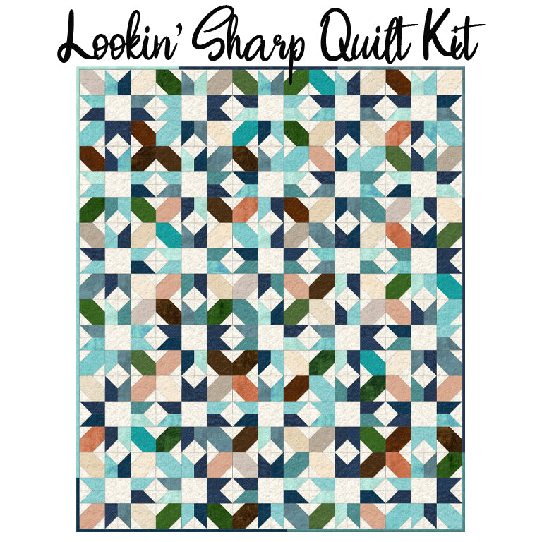 Lookin' Sharp Quilt Kit with Western Sunset from Wilmington
