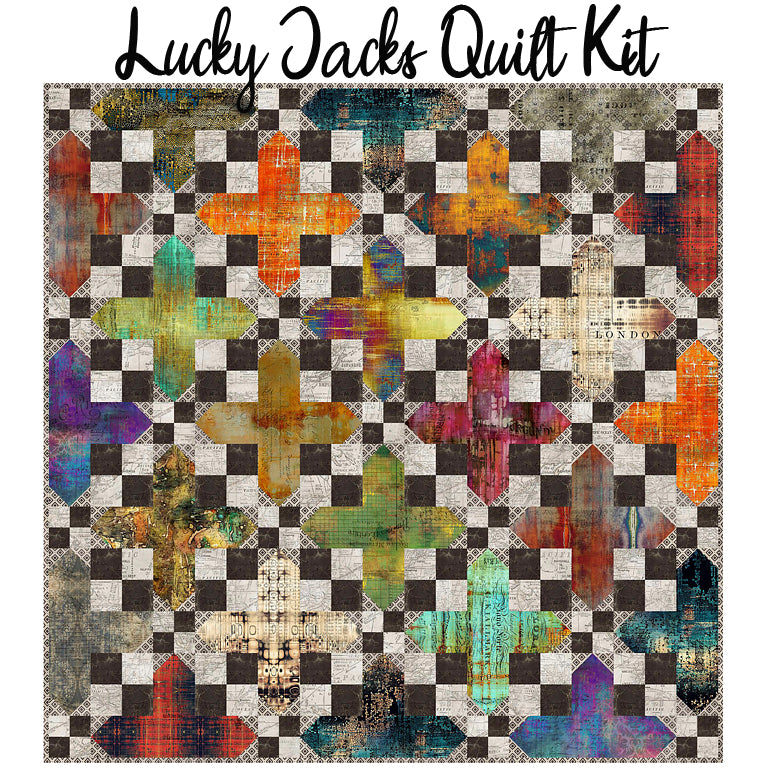 Lucky Jacks Quilt Kit with Tim Holtz Abandoned from Free Spirit