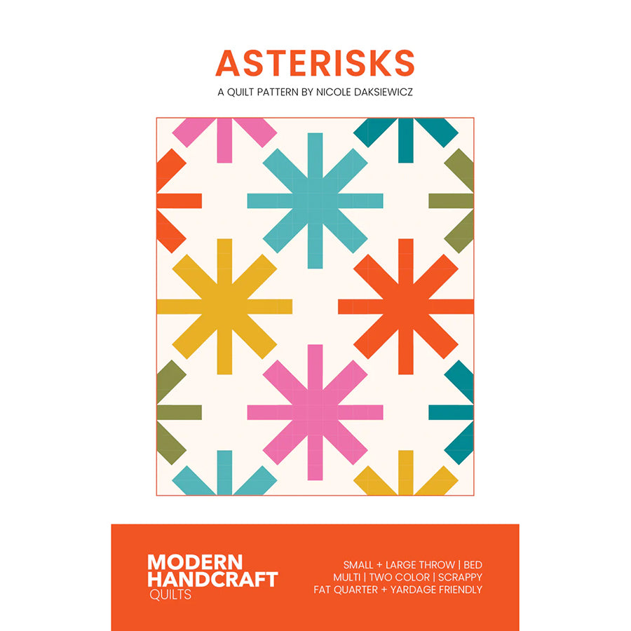 Asterisks Quilt Pattern by Modern Handcraft