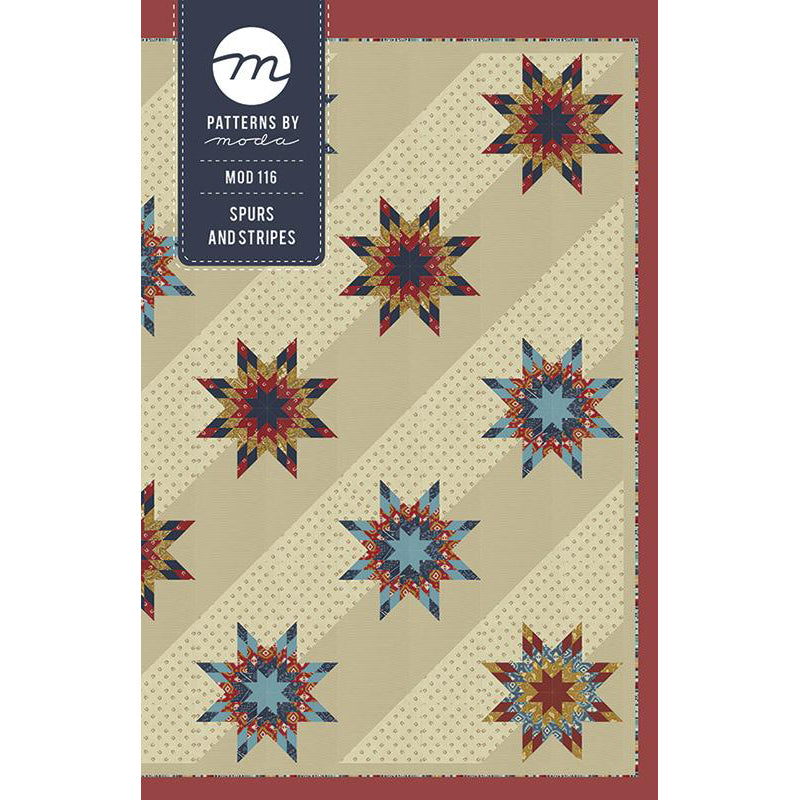 Spurs and Stripes Quilt Pattern by Moda Fabrics
