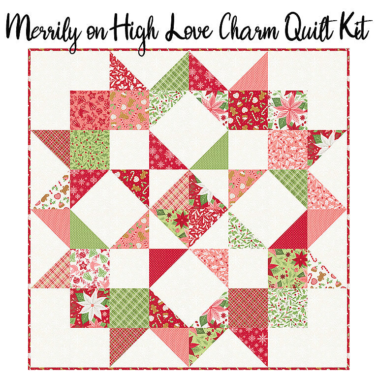 Merrily on High Love Charm Quilt Kit from FWFS