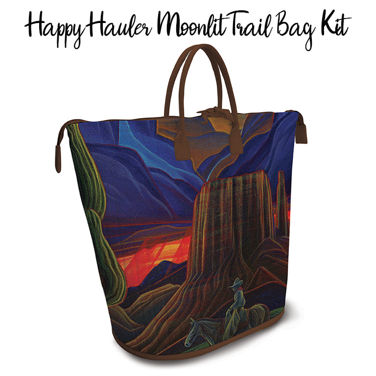 Happy Hauler Moonlit Trail Bag Kit with Western Reflections from Riley Blake