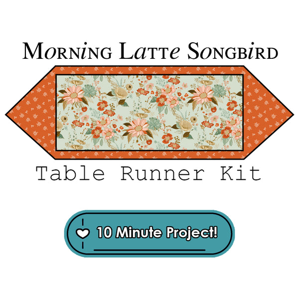 Morning Latte Songbird 10 Minute Table Runner Kit Riley Blake