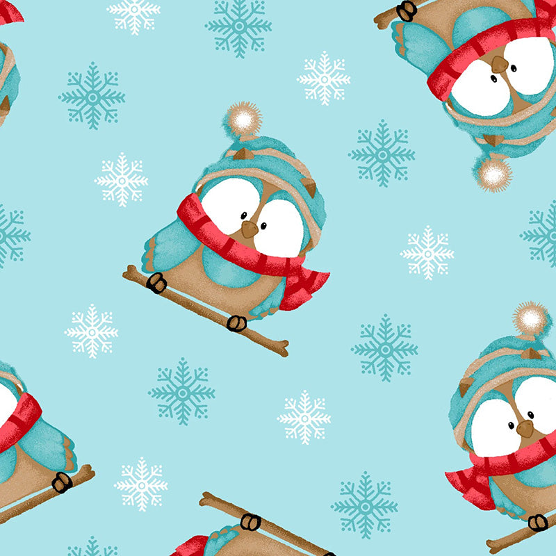 Comfy Flannel Clothed Penguins Blue