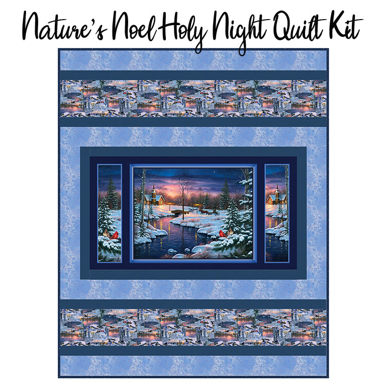 Nature's Noel Holy Night Quilt Kit from FWFS