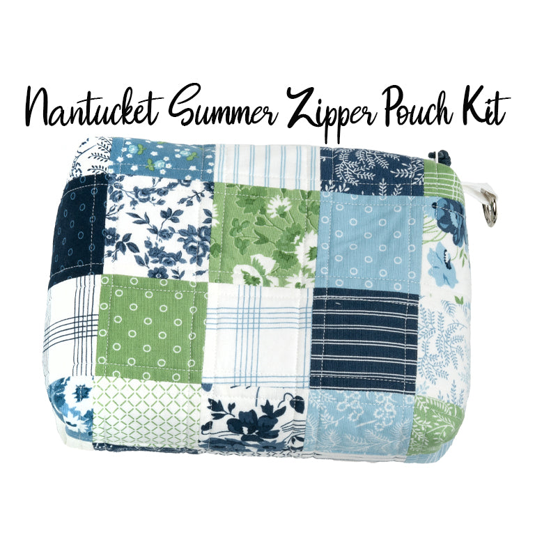 Nantucket Summer Zipper Pouch Kit from Moda
