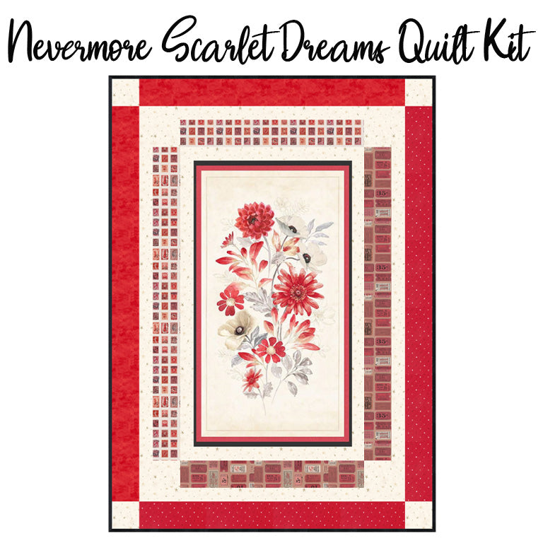 Nevermore Scarlet Dreams Quilt Kit from FWFS