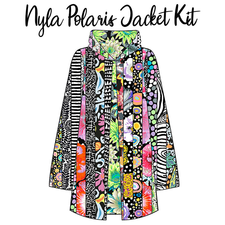 Nyla Jacket Polaris Kit with Kaffe Fassett Classic Pre-Cuts from Free Spirit