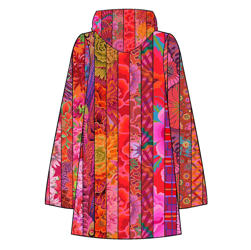 Nyla Jacket Ruby Kit with Kaffe Fassett Classic Pre-Cuts from Free Spirit