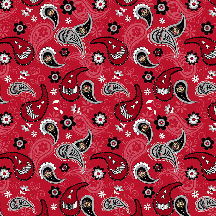 College Fabrics Ohio State Paisleys