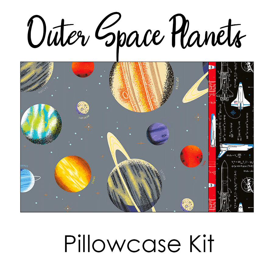 NASA Outer Space Planets Pillowcase Kit from Riley Blake