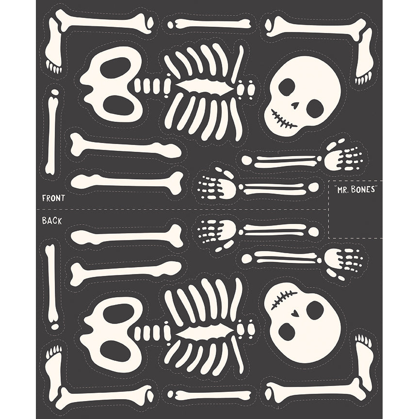 Hey Pumpkin 36" Mr. Bones Jr. Panel Charcoal