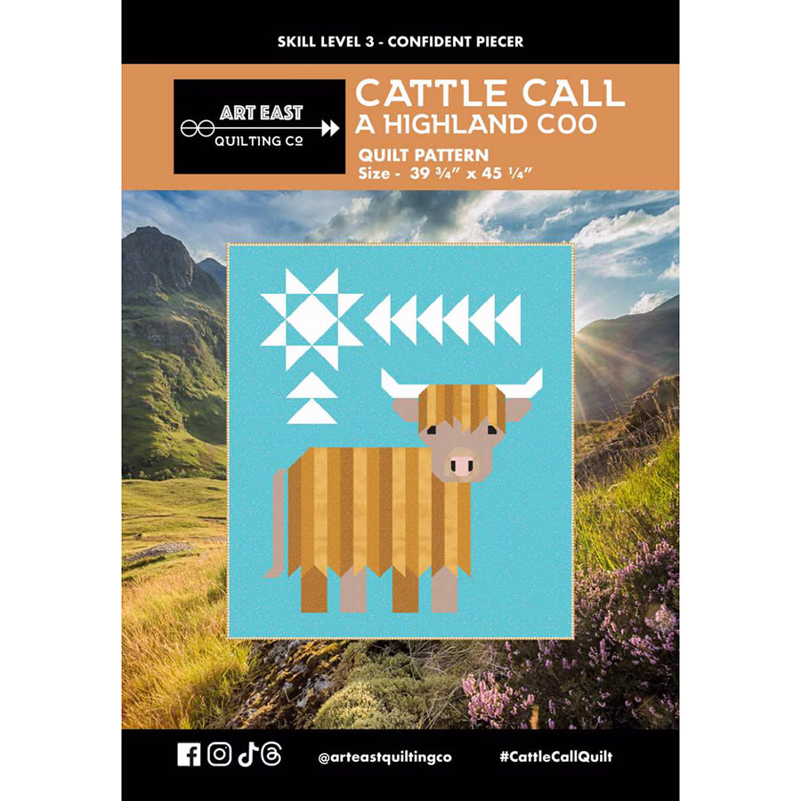 Cattle Call Quilt Pattern by Art East Quilting Co.