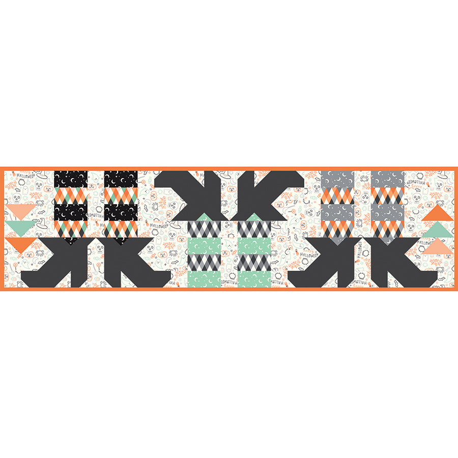 Witches Feet Table Runner Pattern by Block Party Quilt Co