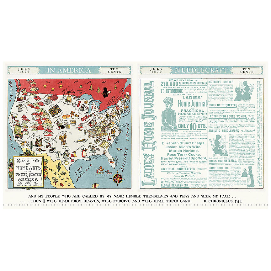 Sew America 23 ½" Pillow Panel Multi