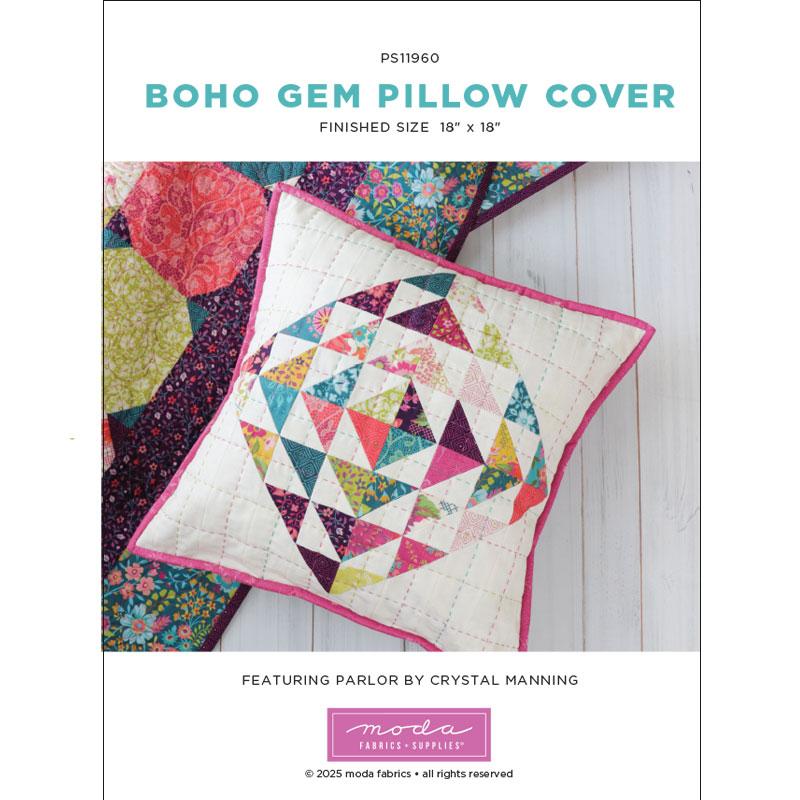 Boho Gem Pillow Cover Project Sheet by Moda