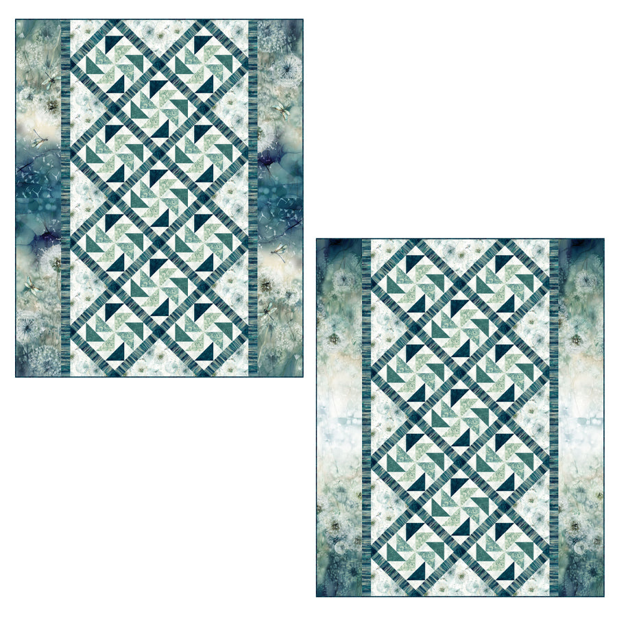 Whispers of Winter Quilt Pattern by QuiltFox Design